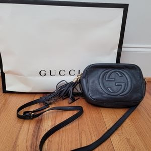 GUCCI handbag,  small, navy blue